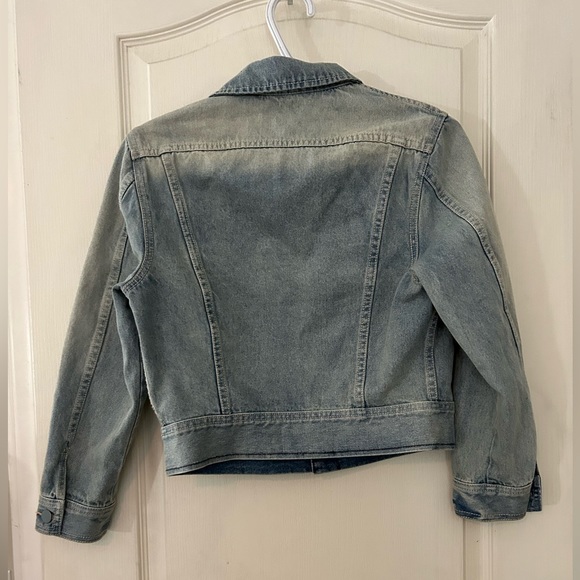 NWT Wilfred Cropped Denim Jacket - Picture 5 of 9